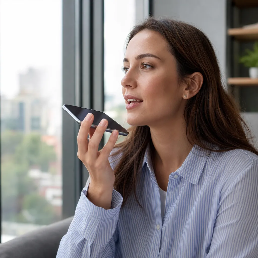 Assistente de voz com IA completa para usuários iPhone