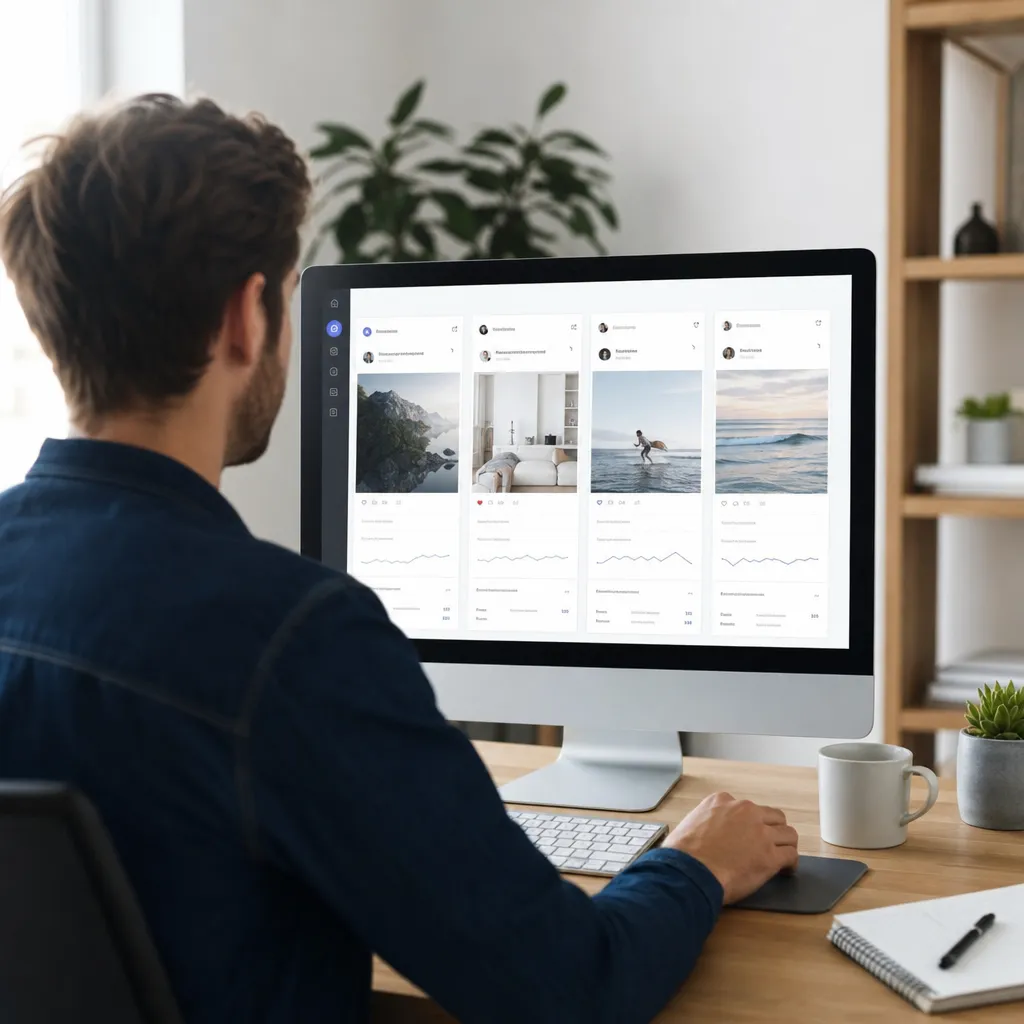 Controle Facebook Instagram TikTok e Twitter em uma única plataforma