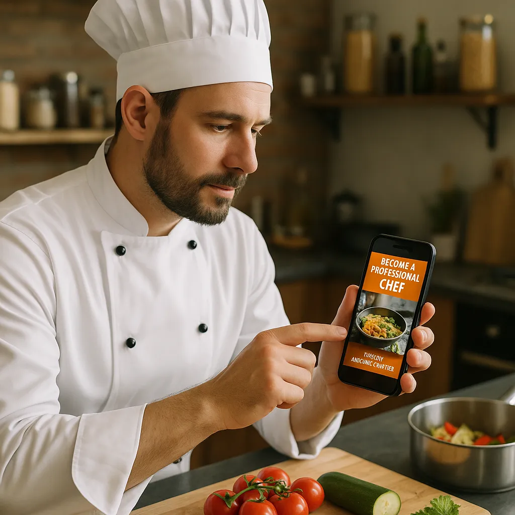 Torne-se um Chef Profissional Com Esse Aplicativo de Curso de Culinária